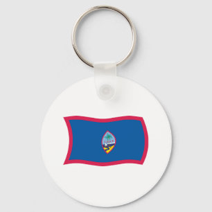 Guam Flag Keychain