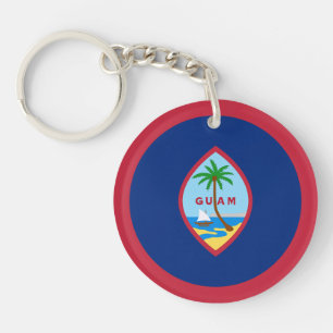 Guam Flag Keychain