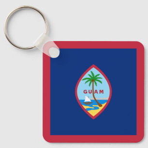 Guam Flag Keychain