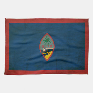 Guam Flag Kitchen Towel