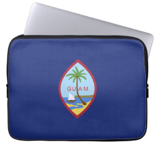 Guam flag laptop sleeve