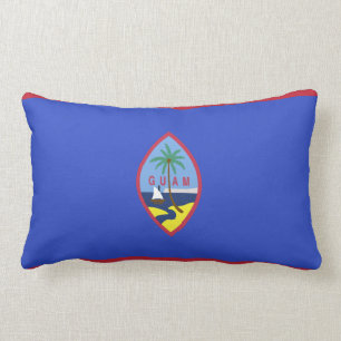 Guam Flag Lumbar Pillow