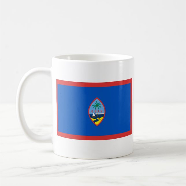 Guam Flag ~ Map Mug (Left)