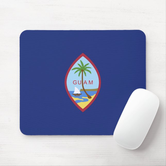Guam flag mouse pad (With Mouse)