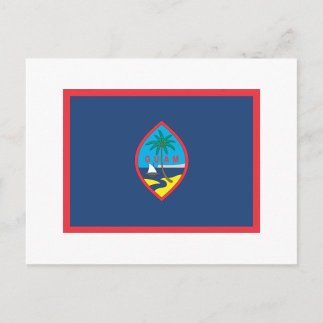GUAM FLAG POSTCARD (Front)
