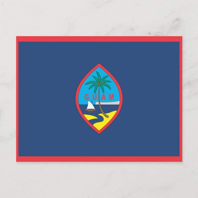 GUAM FLAG POSTCARD (Front)