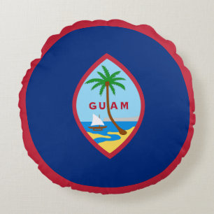 Guam Flag Round Pillow