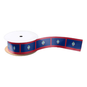 Guam Flag Satin Ribbon
