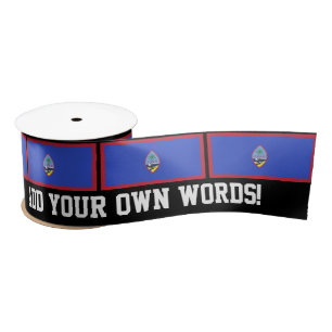 Guam Flag Satin Ribbon