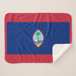 Guam Flag Sherpa Blanket