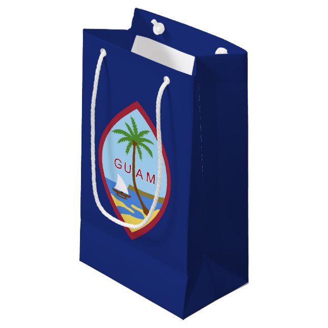Guam flag small gift bag (Front Angled)
