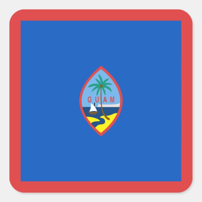 Guam Flag Sticker (Front)