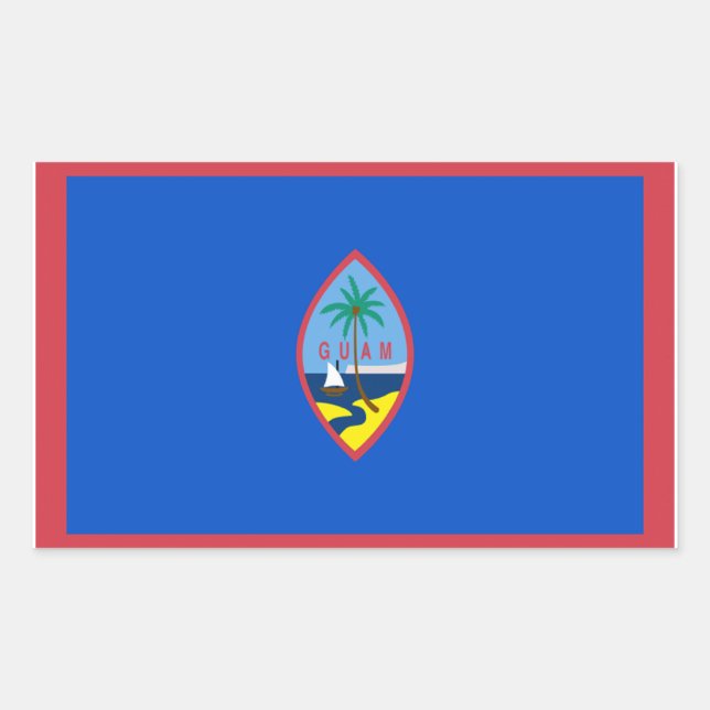 Guam Flag Sticker (Front)