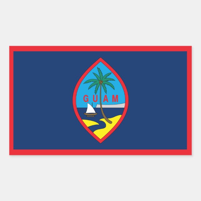 Guam Flag Sticker (Front)