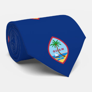 Guam Flag Tie