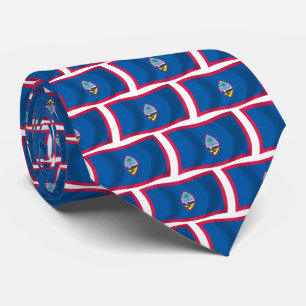 Guam Flag Tie