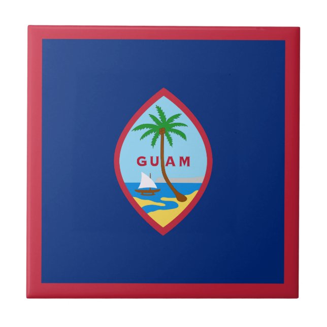 Guam Flag Tile (Front)