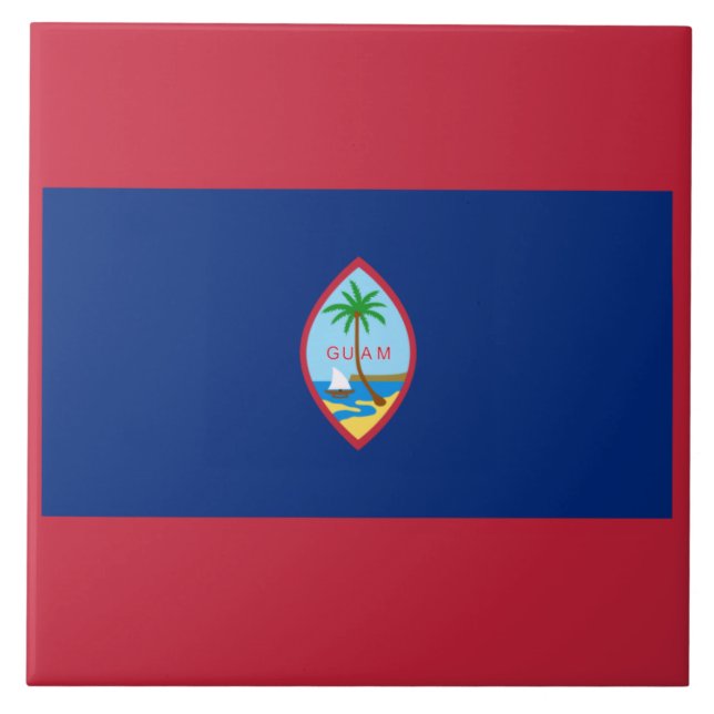 Guam Flag Tile (Front)
