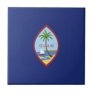 Guam flag tile