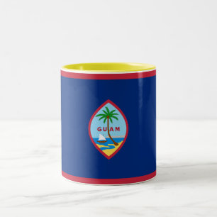 Guam Flag Two-Tone Coffee Mug