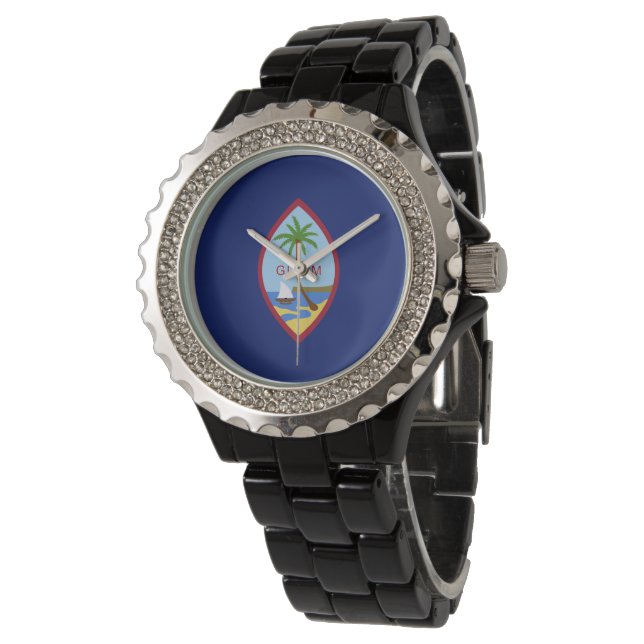 Guam flag watch (Angled)