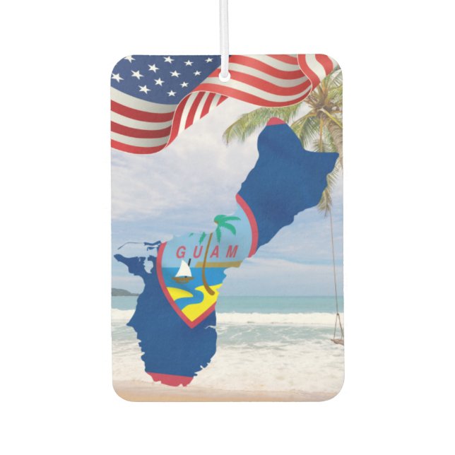 Guam Guamanian Chamorro Car Accessory Air Freshener (Front)