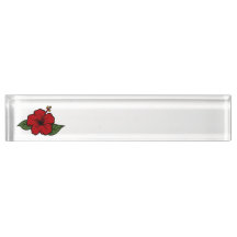 Guam Hibiscus Name Plate & Desk Signs
