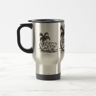 guam in black & white travel mug