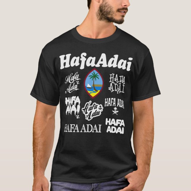 GUAM RUN 671 Hafa Adai All Over Seal T-Shirt (Front)