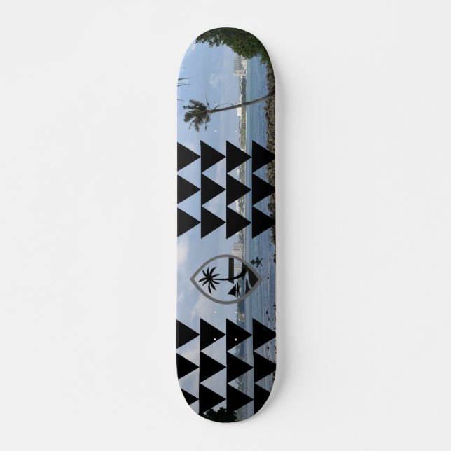 GUAM RUN 671 Hagatna River Seal Skateboard (Front)