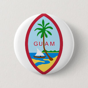 Guam Seal GU 2 Inch Round Button