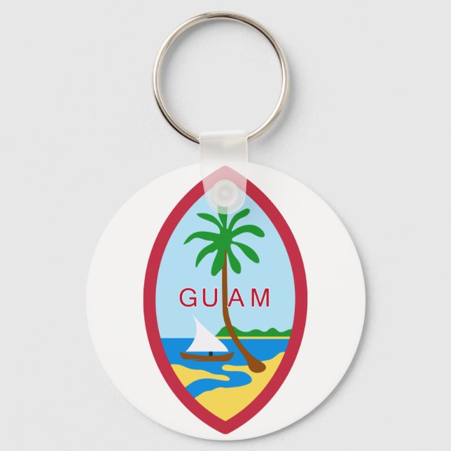 Guam Seal Keychain (Front)