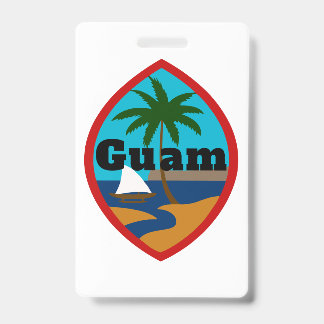 Guam Seal Luggage Tag Badge
