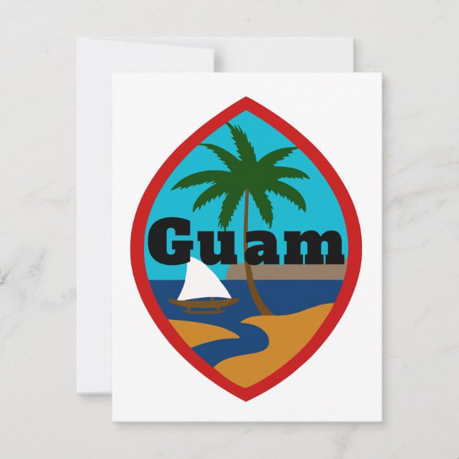 Guam Seal Open Book Card (Front)