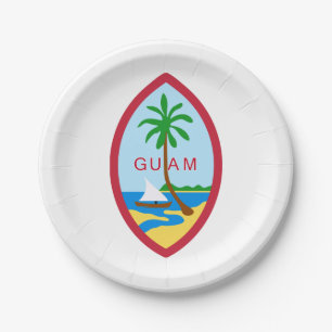 Guam Seal Paper Plate