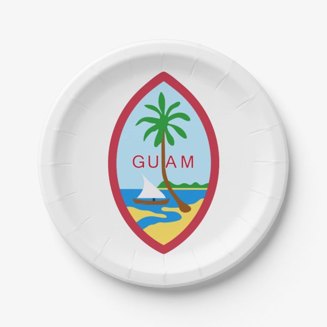 Guam Seal Paper Plate (Front)
