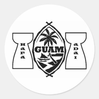 Guam seal with latte stones