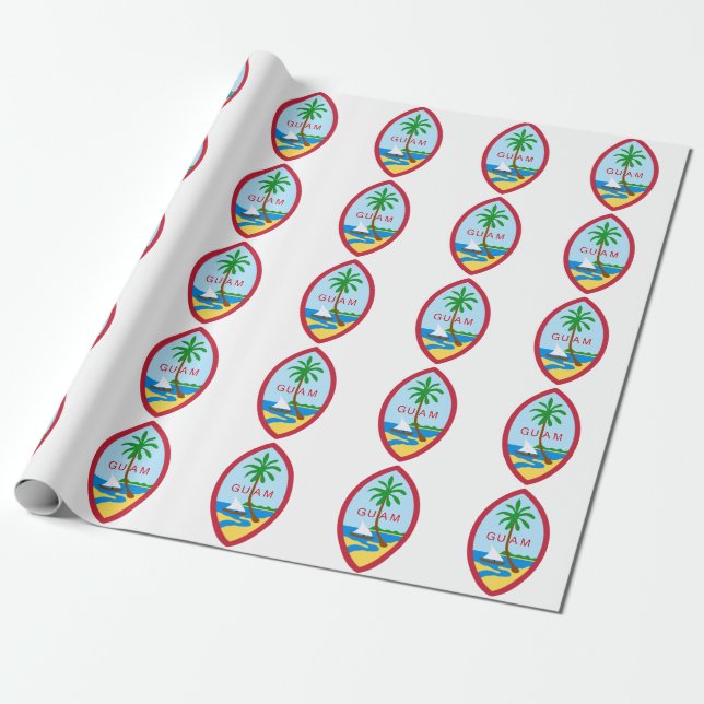 Guam Seal Wrapping Paper (Unrolled)
