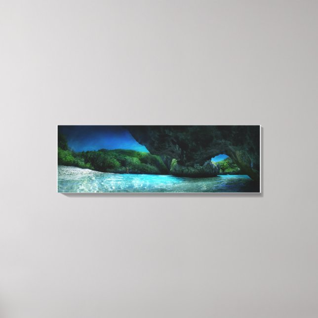 GUAM Spanish Steps panoramic Canvas Print (Front)