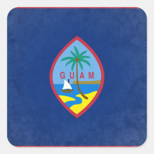 Guam Square Sticker