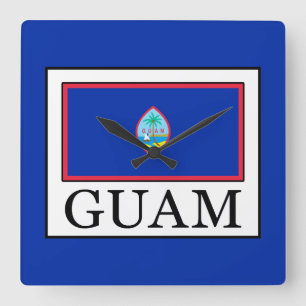 Guam Square Wall Clock