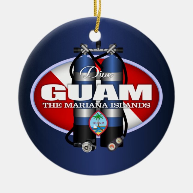 Guam (ST) Ceramic Ornament (Front)