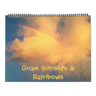 Guam Sunsets & Rainbows 18 month Calendar