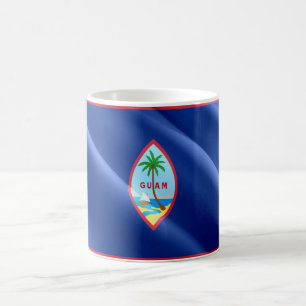 Guam - Waving Flag - Coffee Mug