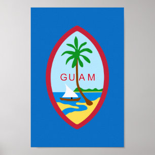 Guamanian  coat of arms poster
