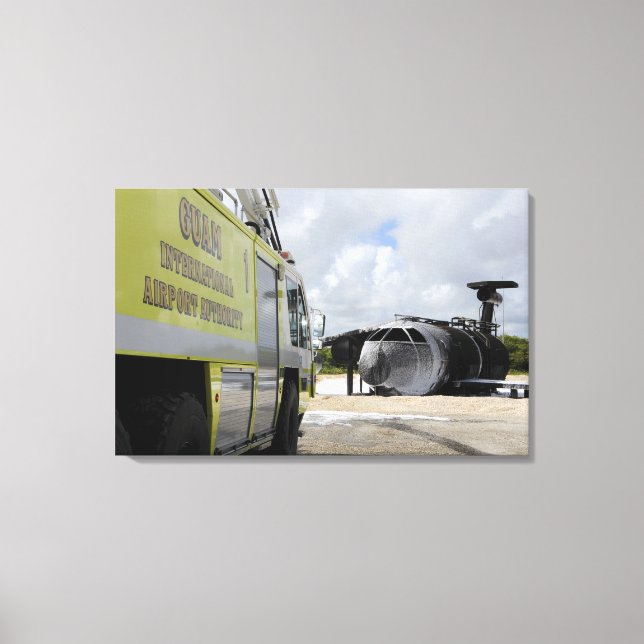 Guam's WONPAT Airport Canvas Print (Front)