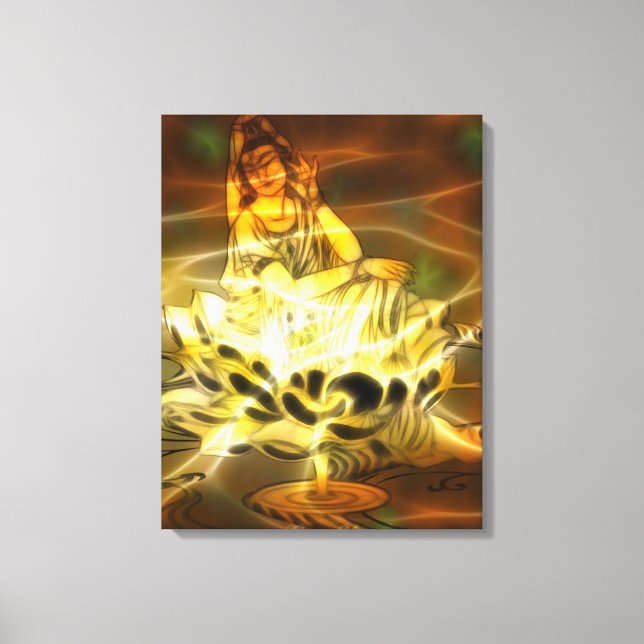 Guan Yin Energy Canvas Print (Front)