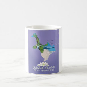 Guana Island British Virgin Islands travel poster Coffee Mug