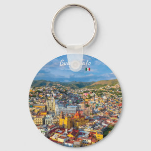 Guanajuato, Mexico - Colourful Cityscape Keychain