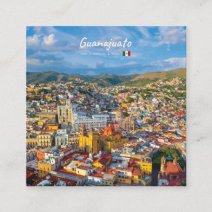 Guanajuato, Mexico - Colourful Cityscape Square Business Card